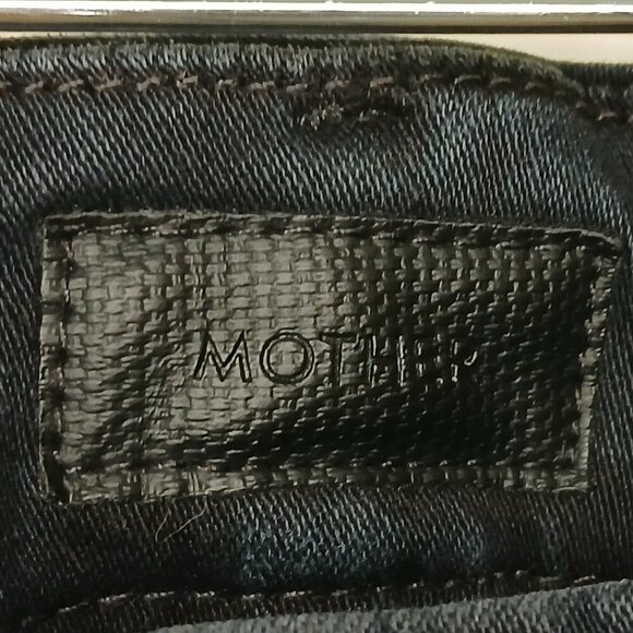 MOTHER The Looker Ankle Fray Jeans in Blackbird Black Size 30 - Picture 5 of 11